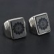 Men Gatsby Leonardo Dicaprio Black onyx Agate Signet Crest Sterling Silver Ring Men Gatsby Leonardo Dicaprio Black onyx Agate Signet Crest Sterling Silver Ring