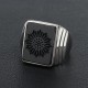 Men Gatsby Leonardo Dicaprio Black onyx Agate Signet Crest Sterling Silver Ring Men Gatsby Leonardo Dicaprio Black onyx Agate Signet Crest Sterling Silver Ring