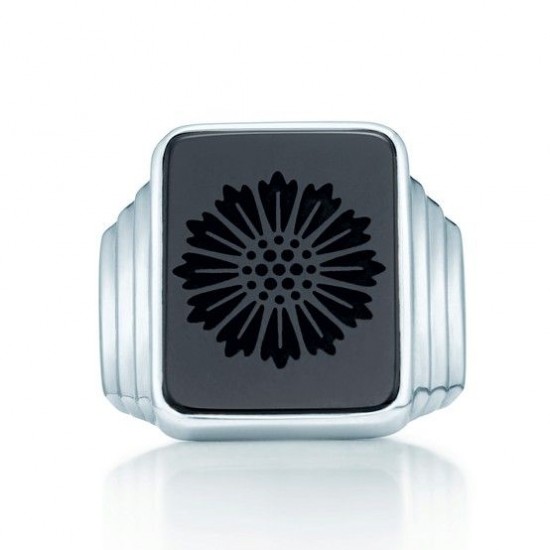 Men Gatsby Leonardo Dicaprio Black onyx Agate Signet Crest Sterling Silver Ring Men Gatsby Leonardo Dicaprio Black onyx Agate Signet Crest Sterling Silver Ring