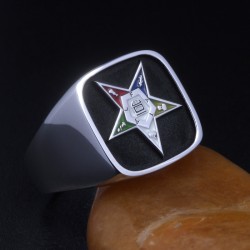 Order Of The Eastern Star General Grand Chapter OES Masonic Sterling Silver Ring