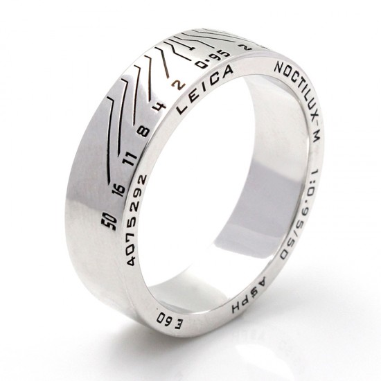 Custom Design Camera Lens Photographer Shutterbug Leica E60 925 Sterling Silver Ring Custom Design Camera Lens Photographer Shutterbug Leica E60 925 Sterling Silver Ring