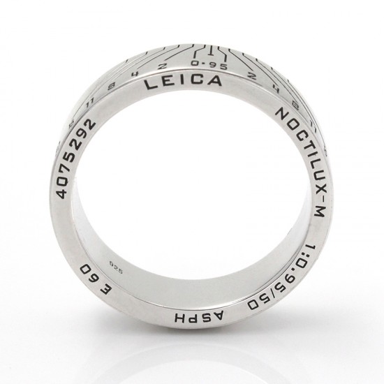 Custom Design Camera Lens Photographer Shutterbug Leica E60 925 Sterling Silver Ring Custom Design Camera Lens Photographer Shutterbug Leica E60 925 Sterling Silver Ring