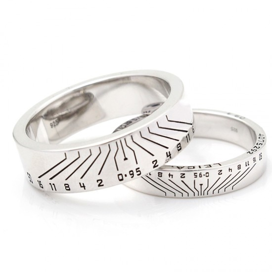 Custom Design Camera Lens Photographer Shutterbug Leica E60 925 Sterling Silver Ring Custom Design Camera Lens Photographer Shutterbug Leica E60 925 Sterling Silver Ring