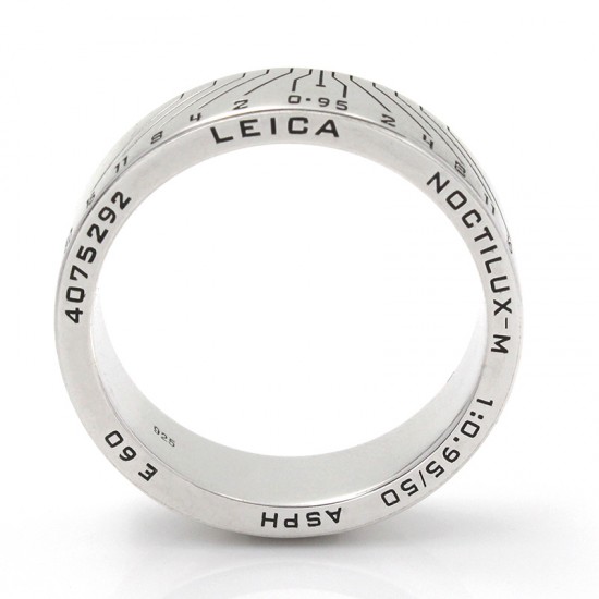 Custom Design Camera Lens Photographer Shutterbug Leica E60 925 Sterling Silver Ring Custom Design Camera Lens Photographer Shutterbug Leica E60 925 Sterling Silver Ring