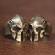 Vintage Spartan Warrior Skull Knight Helmet Mask Sterling Silver Ring