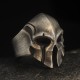 Vintage Spartan Warrior Skull Knight Helmet Mask Sterling Silver Ring Vintage Spartan Warrior Skull Knight Helmet Mask Sterling Silver Ring