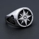 Men`s Compass Marine Anchor Nautical Ship Helm Wheel 925 Sterling Silver Jewelry Ring Men`s Compass Marine Anchor Nautical Ship Helm Wheel 925 Sterling Silver Jewelry Ring