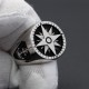 Men`s Compass Marine Anchor Nautical Ship Helm Wheel 925 Sterling Silver Jewelry Ring Men`s Compass Marine Anchor Nautical Ship Helm Wheel 925 Sterling Silver Jewelry Ring