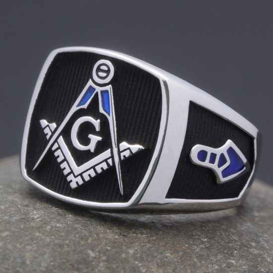 Ancient Freemasonry Blue Lodge Symbol Master Mason Masonic Sterling Silver Ring Ancient Freemasonry Blue Lodge Symbol Master Mason Masonic Sterling Silver Ring