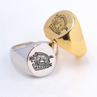 The Secret Service Mens Deakin & Francis Vintage Seal Engraving Crest Boar Signet Ring 