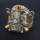 Men`s Sylvester Gardenzio Stallone Skull Cosplay Lucky 925 Sterling Silver Ring Men`s Sylvester Gardenzio Stallone Skull Cosplay Lucky 925 Sterling Silver Ring