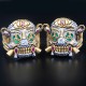 Men`s Sylvester Gardenzio Stallone Skull Cosplay Lucky 925 Sterling Silver Ring Men`s Sylvester Gardenzio Stallone Skull Cosplay Lucky 925 Sterling Silver Ring