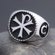 Vintage Alpha Omega Chi Rho PX Cross Christian Orthodox Church Symbol Sterling Silver Ring Vintage Alpha Omega Chi Rho PX Cross Christian Orthodox Church Symbol Sterling Silver Ring