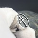 Antique Cross Of Lorraine Crusader Croix De Guerre Templar Fine Sterling Silver Ring Antique Cross Of Lorraine Crusader Croix De Guerre Templar Fine Sterling Silver Ring