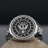 Vintage US Navy Military Veterans Eagle Anchor 925 Sterling Silver Ring