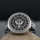 Vintage US Navy Military Veterans Eagle Anchor 925 Sterling Silver Ring Vintage US Navy Military Veterans Eagle Anchor 925 Sterling Silver Ring