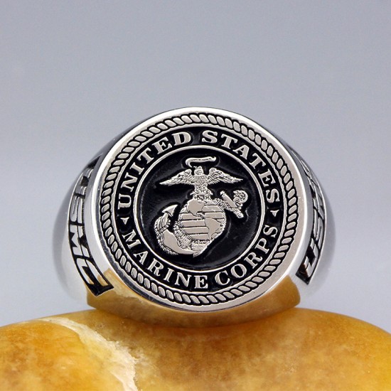 United States US Marine Corps USMC Military 925 Sterling Silver Rings United States US Marine Corps USMC Military 925 Sterling Silver Rings