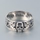 Death's Head Panzer Totenkopfring SS-Ehrenring Der Skull German Sterling Silver Ring Death's Head Panzer Totenkopfring SS-Ehrenring Der Skull German Sterling Silver Ring