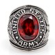 Superb Men`s United States US Army Military Soldier Souvenir Gemstone Sterling Silver Ring Superb Men`s United States US Army Military Soldier Souvenir Gemstone Sterling Silver Ring