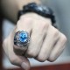 Superb Men`s United States US Army Military Soldier Souvenir Gemstone Sterling Silver Ring Superb Men`s United States US Army Military Soldier Souvenir Gemstone Sterling Silver Ring