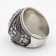 Superb Men`s United States US Army Military soldier Souvenir Gemstone Sterling Silver Ring