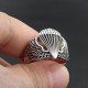 US Army Airborne Parachutist Paratrooper Badge Jump Wings Sterling Silver Ring US Army Airborne Parachutist Paratrooper Badge Jump Wings Sterling Silver Ring