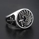 French Foreign Legion Soldier Of Fortune Mercenary Cross Of Lorraine Solid Sterling Silver Ring French Foreign Legion Soldier Of Fortune Mercenary Cross Of Lorraine Solid Sterling Silver Ring
