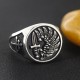 French Foreign Legion Soldier Of Fortune Mercenary Cross Of Lorraine Solid Sterling Silver Ring