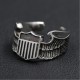 Men`s WWII US Army Air Force Pilot Eagle Wings 925 Sterling Silver Jewelry Ring Men`s WWII US Army Air Force Pilot Eagle Wings 925 Sterling Silver Jewelry Ring