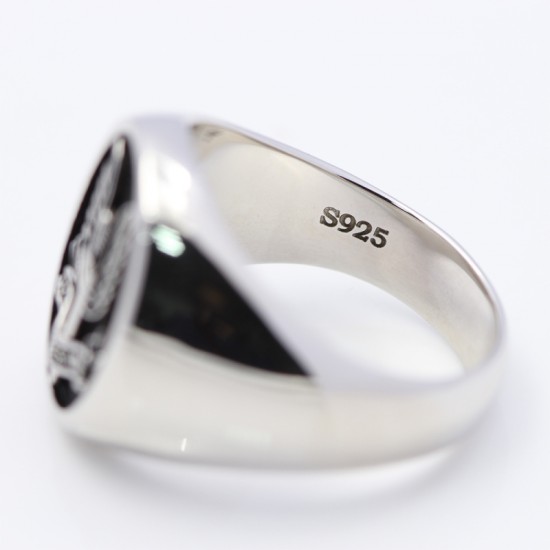 Special Air Service SAS Who Dares Wins Army Force Military Insignia Solid Sterling Silver Ring Special Air Service SAS Who Dares Wins Army Force Military Insignia Solid Sterling Silver Ring