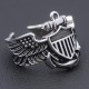 Vintage WW2 USN Navy Naval Aviator Pilot Wings Fine Sterling Silver Ring Vintage WW2 USN Navy Naval Aviator Pilot Wings Fine Sterling Silver Ring