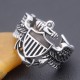 Vintage WW2 USN Navy Naval Aviator Pilot Wings Fine Sterling Silver Ring Vintage WW2 USN Navy Naval Aviator Pilot Wings Fine Sterling Silver Ring