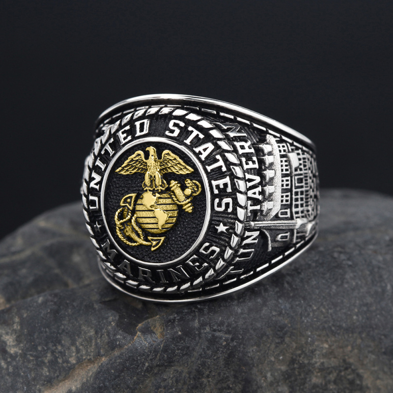 wrijving zingen Gedachte United States Marine Corps USMC Sergeant Veteran Military Sterling Silver Ring | customringjewelry.com wrijving zingen Gedachte United States Marine Corps USMC Sergeant Veteran Military Sterling Silver Ring | customringjewelry.com