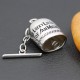Vintage WWII San Michael Fortune Capri Lucky Little Bell 925 Sterling Silver Flight Jacket Charm Lucky Bell Vintage WWII San Michael Fortune Capri Lucky Little Bell 925 Sterling Silver Flight Jacket Charm Lucky Bell