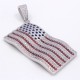 Charm America US Flag Gemstone Genuine Sterling Silver Necklace Pendant Charm America US Flag Gemstone Genuine Sterling Silver Necklace Pendant