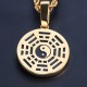 Yin Yang Tai Chi Chinese Eight Diagrams Taoism Bagua Pave Stone 925 Sterling Silver Charm Pendant Necklace Yin Yang Tai Chi Chinese Eight Diagrams Taoism Bagua Pave Stone 925 Sterling Silver Charm Pendant Necklace