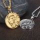 Vintage Men`s Soild Lion Head Sterling Silver Necklace Charm Pendant Jewelry Vintage Men`s Soild Lion Head Sterling Silver Necklace Charm Pendant Jewelry