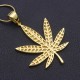 Charm CZ Iced Out Hiphop Maple Leaf Weed Marijuana Leaf Fine Silver Pendant Jewelry Charm CZ Iced Out Hiphop Maple Leaf Weed Marijuana Leaf Fine Silver Pendant Jewelry