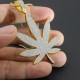 Charm CZ Iced Out Hiphop Maple Leaf Weed Marijuana Leaf Fine Silver Pendant Jewelry Charm CZ Iced Out Hiphop Maple Leaf Weed Marijuana Leaf Fine Silver Pendant Jewelry