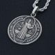 Saint Benedict Medal Catholicism Charm Necklace Pendant Talisman Amulet Genunie Sterling Silver Jewelry Saint Benedict Medal Catholicism Charm Necklace Pendant Talisman Amulet Genunie Sterling Silver Jewelry