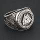 Viking Warrior Norse Nordic Celtic Icelandic Vegvisir Dragon Solid Sterling Silver Ring Viking Warrior Norse Nordic Celtic Icelandic Vegvisir Dragon Solid Sterling Silver Ring
