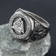 Viking Warrior Norse Nordic Celtic Icelandic Vegvisir Dragon Solid Sterling Silver Ring Viking Warrior Norse Nordic Celtic Icelandic Vegvisir Dragon Solid Sterling Silver Ring